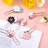 7 Pack Sakura Style Paperclips for Bookmarks, Cute Cherry Blossom Paper Clips for Office School File Planner Covers Supplies...