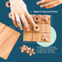 BSIRI Wooden Tic Tac Toe Game - Brain Teaser Puzzles for Adults and Unique Gifts for Kids, Coffee Table Decor Living Room Decor Modern Wood Decor,...