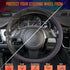 CAR PASS Wood Grain Microfiber Leather Steering Wheel Cover, Universal Fit for 14 1/2-15 inch Black Steering Wheel, Anti-Skip Veins Design,Cars, S...