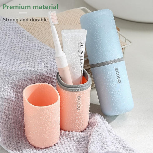Toothbrush Travel Case, Multifunctional Dustproof Toothbrush Cover, Portable Toothbrush Holder,Suitable for Business Camping Travel or Daily Use(P...
