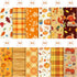 24 Sheet Scrapbook Paper Pad Thanksgiving Theme, 12’’x12’’ Double-Sided Decorative Craft Paper Fall Pattern Paper Pack of Scrapbooking Patterned C...