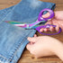 Titanium Coating Fabric Scissors, Professional Tailor Scissors, Ultra-Sharp Stainless Steel Blades, Ergonomic ABS Handle, 10.5 Inch, Rainbow&Purpl...