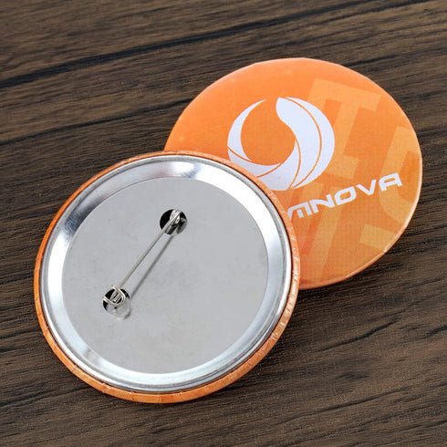 BEAMNOVA 100 Sets of Metal Button Supplies Blank 32mm / 1.26 in (Approx. 1-1/4 inch) for Button Maker Machine, Slick Metallic Back, Badge Making P...