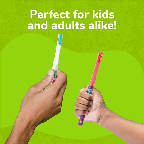Brush Buddies Squishmallows Assorted Manual Toothbrushes, Soft Toothbrushes, Toothbrushes for Kids and Adults, 2PK...