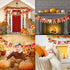 Thankful Burlap Banner Fall Autumn Maple Leaves Rustic Burlap Harvest Banner Mantel Fireplace Wall Hanging for Home Office School Party Decor Than...