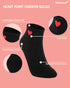 CUTIE MANGO Women's Heart Print Cotton Crew Socks Sneaker Ankle Novelty Casual Soft Cute Lovely Crazy Fun...