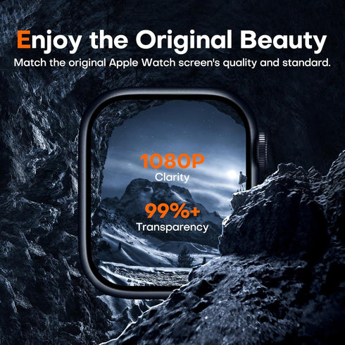 L?K 8 pack TPU Screen Protector for Apple Watch Series 9 8 7 41mm - Self-Healing Anti Scratch 0 Bubble HD Touch Sensitive Upgrade Flexible Film fo...