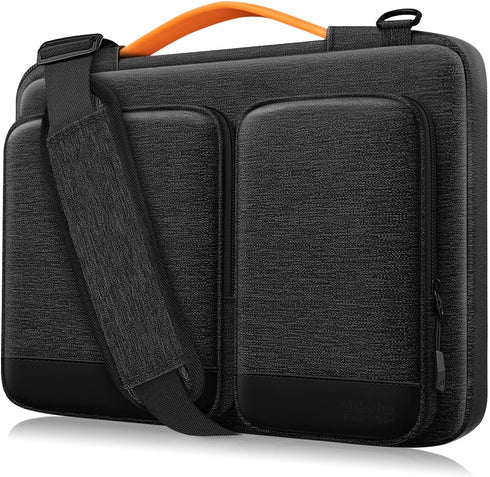 15.6-16 inch Laptop Case Sleeve, Waterproof Shock-Resistant Lightweight Shoulder Bag, 360° Protective Notebook Briefcase Compatible with 16 16.2 i...