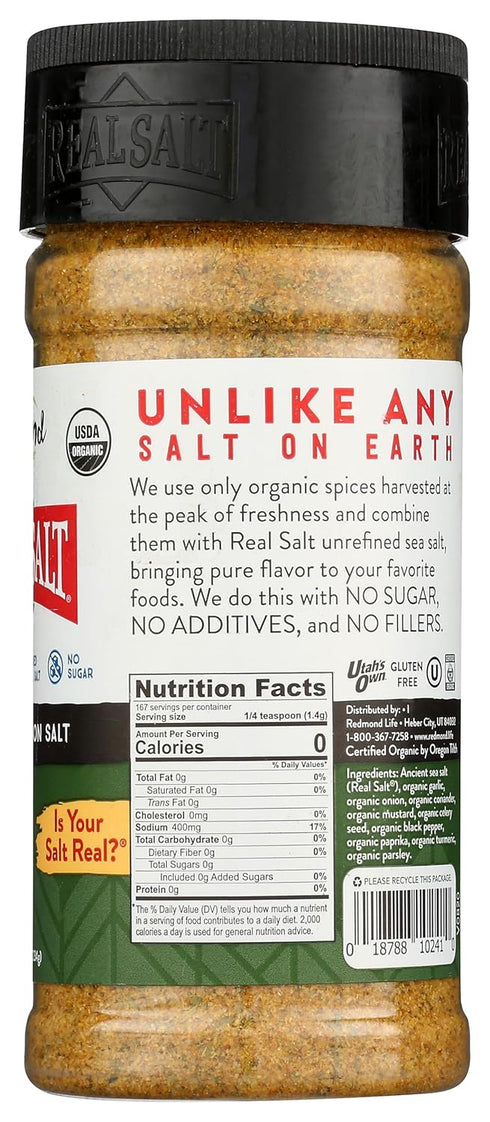 Redmond - Real Salt Seasoning, Natural Unrefined Gluten Free 8.25 Ounce...