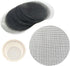 100pcs Round Flower Pot Hole Mesh Pad 4" Diameter Black Bonsai Pot Bottom Grid Mat...