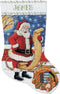 Design Works Crafts Santa's List Counted Cross Stitch Stocking Kit...
