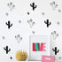 92pcs/Set Cactus Wall Stickers for Kids Room,Peel and Stick Home Decor Decals JW572 (Black)...
