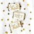 White and Gold Sweet 16 Birthday Party Mini Chocolate Candy Bar Wrappers - Sixteen 16th Party Favor Stickers - 42 Stickers...