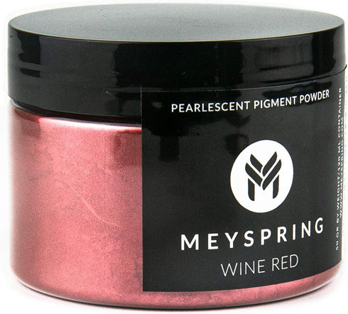 MEYSPRING Red Mica Powder - Resin Color Pigment for Resin Art - 50 Grams - Cosmetic Grade Mica - Lip Gloss Pigment Powder...