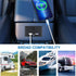 Cllena Dual USB Charger Socket Power Outlet Panel with Switch, 12V-24V 4.8A Dual Port Quick Car Charger for Car RV Camper Marine Boat Automotive A...