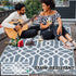 wikiwiki Outdoor Rug, 5x8ft Waterproof Reversible Mat Indoor Outdoor Rugs Carpet, Small Area Rug Plastic Straw Rug for Patio Deck Balcony Pool RV ...