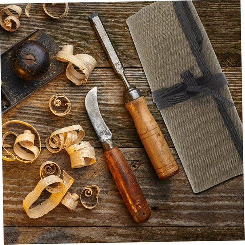 DOITOOL Roll Pouch for Craftwork Electricians Bag Up Carving Electrician Organizer Tool Pockets Hvac Woodworking Mechanic Carpenter Spanner Handym...