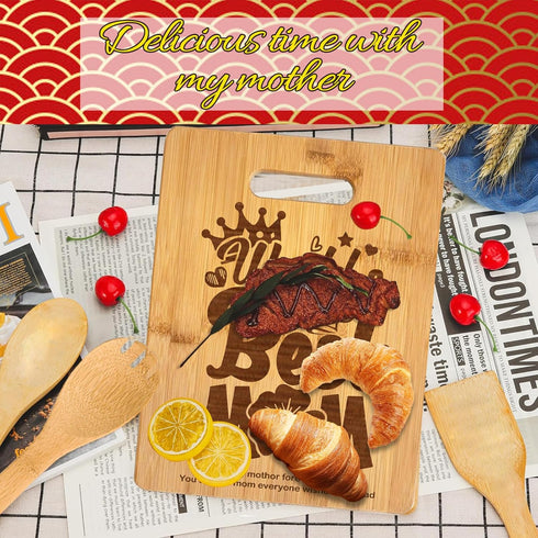 Gifts for Mom, Best Mom Birthday Gifts - Personalized Engraved Bamboo Cutting Board - Unique Mothers Day or Christmas Gift for Mom from Daughter S...