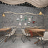 Concrete Wallpaper Cement Contact Paper Dark Grey Wallpaper Peel Stick Countertops 15.75" x 118.11" 3D Rustic Industrial Style Waterproof Removabl...