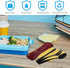 6 Pieces Travel Flatware with Case, Black Stainless Steel, Camping Fork Spoon Knife Set, R...
