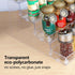 Spice Rack,No Tool Needed & No Pungent Acrylic Glue Self-derived Snap On Assembly Spice Shelf Pantry Kitchen Cabinet Organizer 10 in for Jars,Baki...