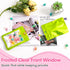 FUNFERY 100 Pack Mylar Resealable Bags Foil Packaging Bags with Clear Window,Zipper Pouch Smell Proof Bags for Food Storage,Cookies,Sample,Small B...