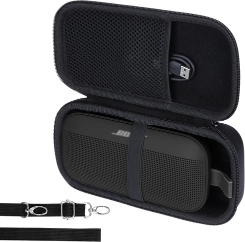 Hard Case Compatible with Bose SoundLink Flex Bluetooth Portable Speaker (Black Case)......