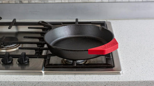 Lodge Silicone Assist Handle Holder - Dishwasher Safe Hot Handle Holder Designed for Traditional Lodge Cast Iron Dual Handle Products - Reusable H...
