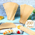 200 Pcs Kraft Paper Bags Kraft Churro Bags Grease Silverware Sleeves for Resistant Utensils Cutlery Cookies Bakery Candy Treats (Brown)...