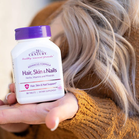21st Century Hair, Skin and Nails Advanced Formula Caplets, 50 Count...