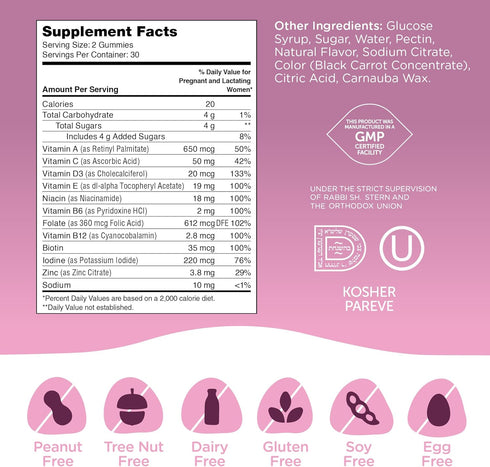 Zahler Chapter Six Prenatal Gummies, Grape, 60 Gummies...