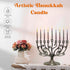Majestic Giftware Multicolor Hanukkah Candles - CP20 | 45 Dripless Handcrafted Chanukah Candles for All 8 Nights of Hanukkah | Manufactured by Saf...