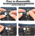 FXHDC-M 6pcs Button Extenders for Jeans Strong Pants Button Extender Waist Expanders for Women Men Trousers, No Sewing Instant Waistband Extension...