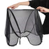 2 in 1 Net Baby Stroller Sun Shades with Zipper Window, Universal Mesh Travel Breathable See Through Outdoor Walking Beach Parasol Windproof Prote...