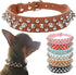 Spiked Dog Collar Brown Soft Pu Leather Funny Mushrooms Rivet Spike Studded Puppy Collar Adjustable Outdoor Pet Dog Collar for Small Medium Large ...
