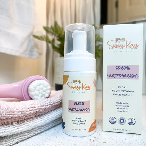 Kids Face Wash - Foaming Face Wash For Kids - Gentle Skin Care - Natural Face Cleanser With Vitamin C & Vitamin E - For Girls and Boys - Tear Free...