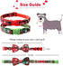 2 Pack Christmas Dog Collar with Bow Tie, Holiday Buffalo Snowflake Collar for Small Medium Large Dogs Cats Pets Puppies (Large-(16-27") Neck * 1"...