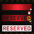 2 Pieces 4" Reserved Stencil with Self-Adhesive,Reserved Parking Spray Painting Letter Sticker Stencil,6" x 29" Reserved Sign Pavement Stencil for...