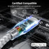 iPhone Charger 3 Pack 10 ft Apple MFi Certified Lightning Nylon Braided Cable Fast Charging Cord Compatible with iPhone 13 12 11 Pro Max XR XS X 8...