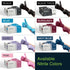Lilac Nitrile Disposable Gloves - 50 Count - 3 Mil Nitrile Gloves Small - Powder and Latex Free Rubber Gloves - Surgical Medical Exam Gloves - Foo...
