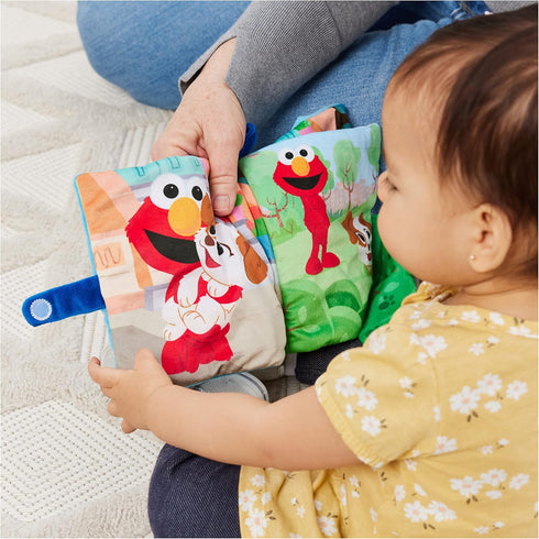 GUND Sesame Street Furry Friends Forever Soft Book, Premium Plush Sensory Toy for Ages 1 and Up, Blue, 6”...