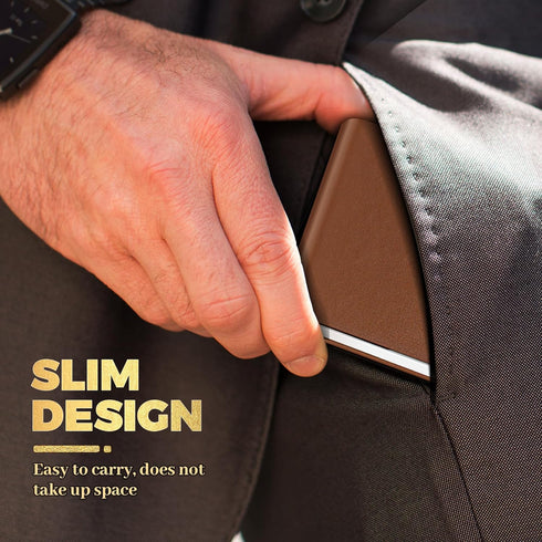 X-LIGHTER Cigarette Case with Lighter for 84MM King Size, Smell Proof, Ultra Slim, Leather Cigarette Holder Case for Men, Business...