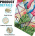 Welcome Summer Flamingo Decorative Garden Flag, Beach Coastal Swim Ring Tropical Palm Leaves Yard Outside Home Decoration, Hawaii Aloha Nautical O...