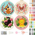 ORIGACH 4 Pack Animals Embroidery Kits for Beginners, DIY Starter Hand Embroidery Kit with Cartoon Owl Butterfly Cat Lion Patterns and Instruction...