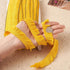 MegaPet Yellow Polyester Fringe Tassel Lace Trim 1 Inch x 82 Feet Chainette Fringe Fibre Trim for Sewing Quilting Clothes Accessories Lampshade Cu...