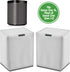 Pair (2) White Heavy Duty Outdoor Sonos Speaker Covers - Dust, Water & UV Protection for Your Sonos Play:1, Sonos One & Sonos One SL Speakers - Fi...