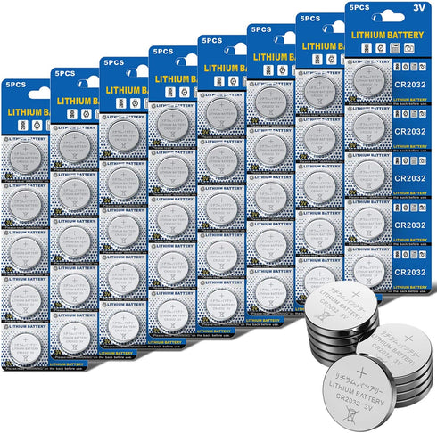 GutAlkaLi CR2032 Lithium 3V Battery, Electronic Coin Cell Button for Toys Calculators Watches (40 Pcs)...
