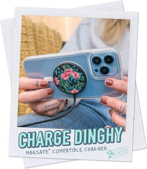 Smartish Wireless Charger Compatible with MagSafe for iPhone 15- Charge Dinghy - 7.5W Fast Charging for iPhone 15/14/13/12 Series/AirPod 3 [USB-C ...
