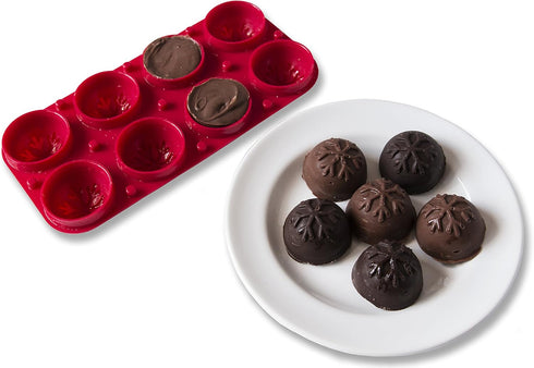 Silicone Snowflake Mold Set: Snowball Cake Pops, Candy Molds, and Christmas Ice Cube Molds- Heat Safe BPA Free Silicone Meets European Standards, ...