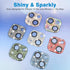 for iPhone 13 & iPhone 13 Mini Camera Lens Protector, Bling 3D Rhinestone Sparkle Diamond 9H Tempered Glass Camera Cover Anti Scratch Shockproof M...
